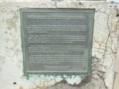 Monroe Street Bridge Marker image. Click for full size.