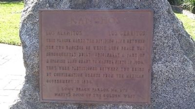 Ranchos Marker. Click for full size. Ranchos Marker image. Click for full size.