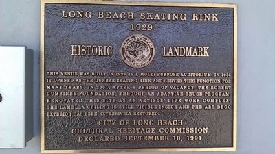 Long Beach Skating Rink Marker. Click for full size. Long Beach Skating Rink Marker image. Click for full size.