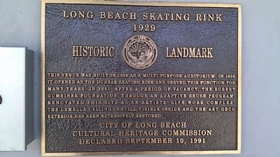 Long Beach Skating Rink Marker image. Click for full size.