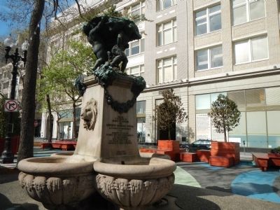 Latham Memorial Fountain Unveiled Marker image. Click for full size.