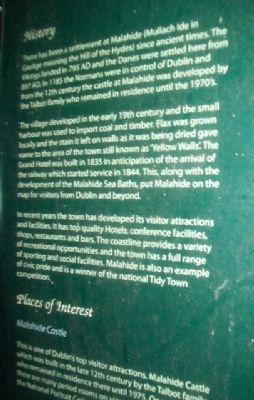Malahide / Mullach Íde Marker Excerpt image. Click for full size.