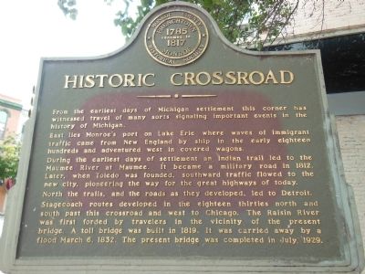 Historic Crossroad Marker image. Click for full size.