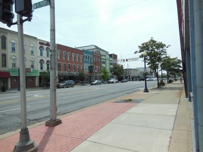 Monroe Street (<i>looking southwest from the marker</i>) image. Click for full size.