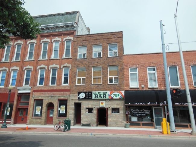 West Front Street (<i>across from the marker</i>) image. Click for full size.