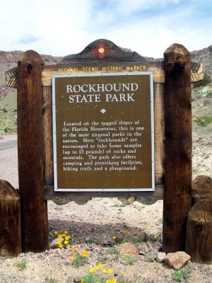 Rockhound State Park Marker image. Click for full size.