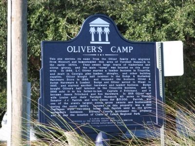 Oliver's Camp Marker. Click for full size. Oliver's Camp Marker image. Click for full size.