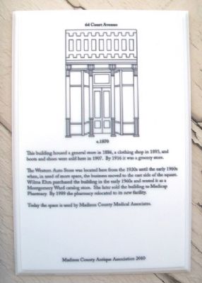 64 Court Avenue Marker image. Click for full size.
