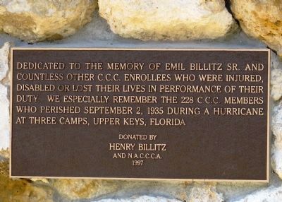 Dedicated to the Memory of Emil Billitz Sr. image. Click for full size.