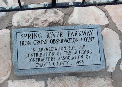 Iron Cross Observation Point Placard image. Click for full size.