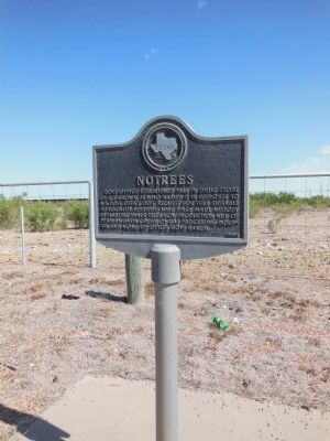 Notrees Marker. Click for full size. Notrees Marker image. Click for full size.