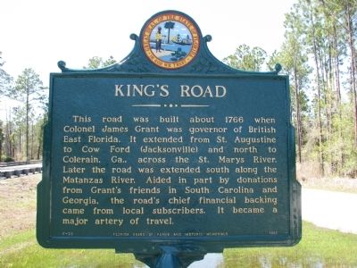 King's Road Marker image. Click for full size.