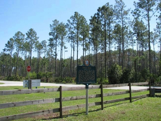 King's Road Marker (<i>wide view</i>) image. Click for full size.