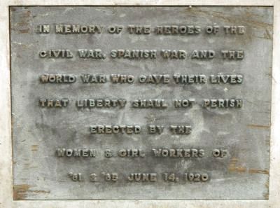 Oakland War Memorial Marker. Click for full size. Oakland War Memorial Marker image. Click for full size.