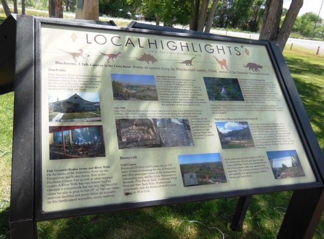Duchesne Local Highlights Placard image. Click for full size.