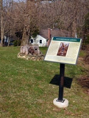 Brookeville Angel Wayside Marker. Click for full size. Brookeville Angel Wayside Marker image. Click for full size.
