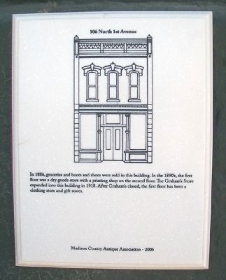 106 North 1st Avenue Marker image. Click for full size.
