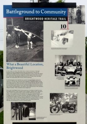 What a Beautiful Location, Brightwood Marker image. Click for full size.