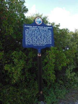 Florida East Coast Railroad Overseas Extension Marker image. Click for full size.