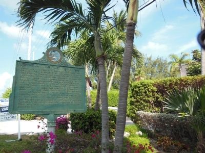 Long Key Fishing Club Marker (<i>reverse wide view </i>) image. Click for full size.