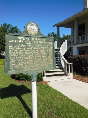 Site of the First Gadsden County Courthouse Marker image. Click for full size.
