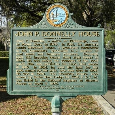 John P. Donnelly House Marker image. Click for full size.