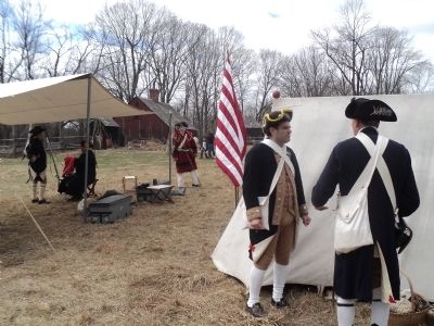 Encampment on the Wick Farm. Click for full size. Encampment on the Wick Farm image. Click for full size.