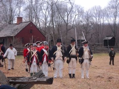Colonial Soldiers at the Wick Farm Garden image. Click for full size.