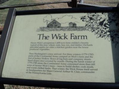The Wick Farm Marker image. Click for full size.