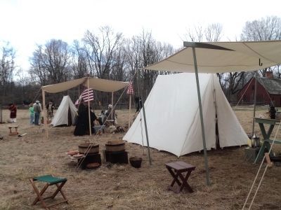 Colonial Army Encampment on the Wick Farm image. Click for full size.