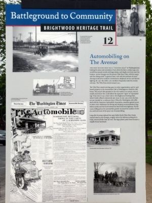 Automobiling on The Avenue Marker image. Click for full size.
