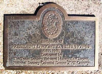 Birthplace of President Dwight D. Eisenhower Marker image. Click for full size.