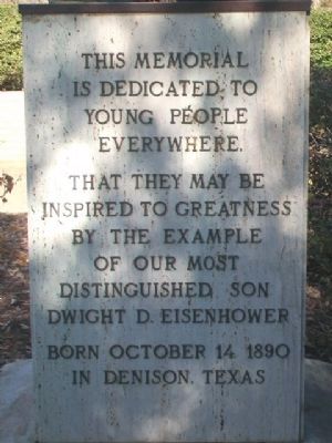 Dwight David Eisenhower Monument Dedication image. Click for full size.