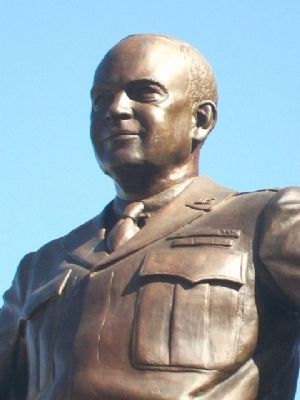 Dwight David Eisenhower Statue Detail image. Click for full size.