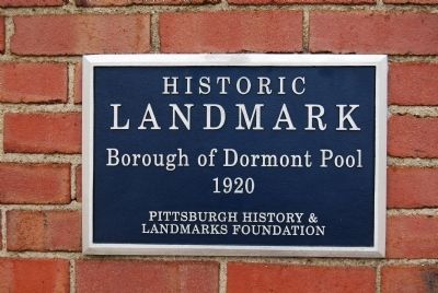 Borough of Dormont Pool Marker image. Click for full size.