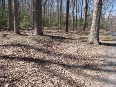 Remains of earthworks near the marker. Click for full size. Remains of earthworks near the marker image. Click for full size.