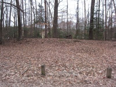 Portion of the artillery earthworks in front of the marker image. Click for full size.