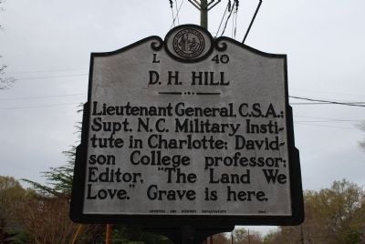 D.H. Hill Marker image. Click for full size.