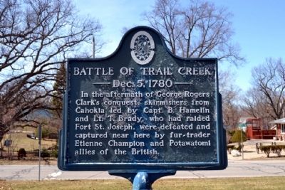 Battle of Trail Creek Marker image. Click for full size.