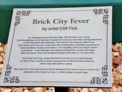 Brick City Fever Marker image. Click for full size.