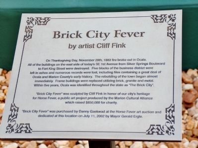 Brick City Fever Marker. Click for full size. Brick City Fever Marker image. Click for full size.