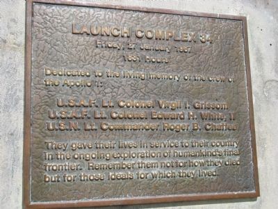 Launch Complex 34 Marker. Click for full size. Launch Complex 34 Marker image. Click for full size.