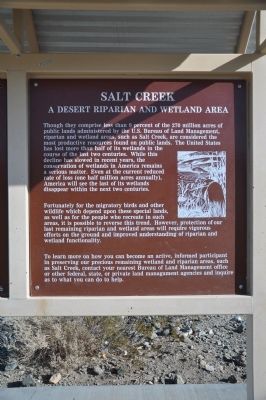 Salt Creek Marker image. Click for full size.