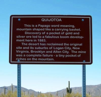 Quijotoa Marker image. Click for full size.