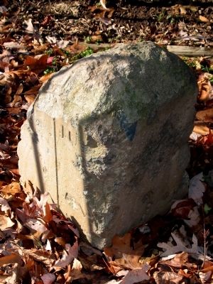 Original West Corner Stone. Click for full size. Original West Corner Stone image. Click for full size.