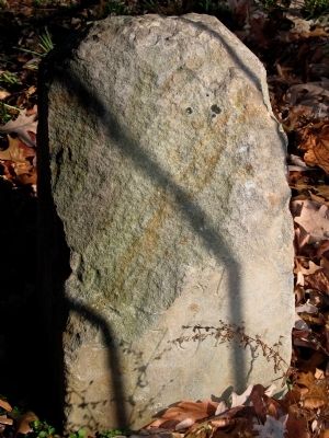 Original West Corner Stone. Click for full size. Original West Corner Stone image. Click for full size.