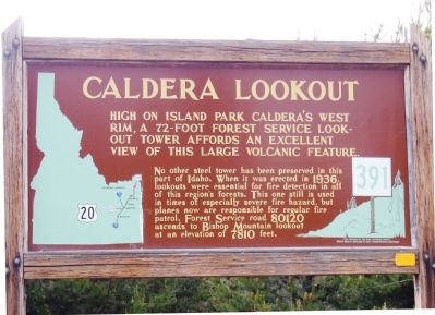 Caldera Lookout Marker image. Click for full size.