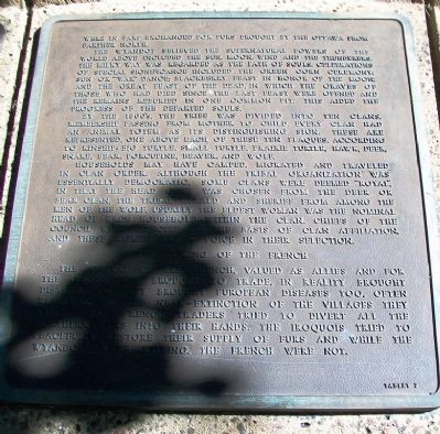 The History of the Wyandot Indian Nation Tablet 2 image. Click for full size.