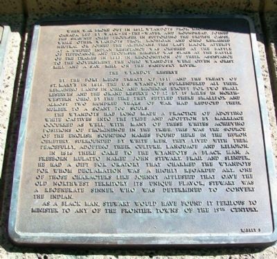 The History of the Wyandot Indian Nation Tablet 5 image. Click for full size.