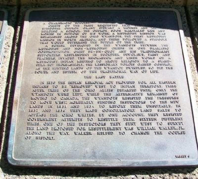 The History of the Wyandot Indian Nation Tablet 6 image. Click for full size.